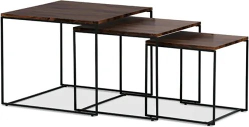 Konferenčný stolík Autronic 60x51 cm hnedý MDF lesk AF-3008 WAL