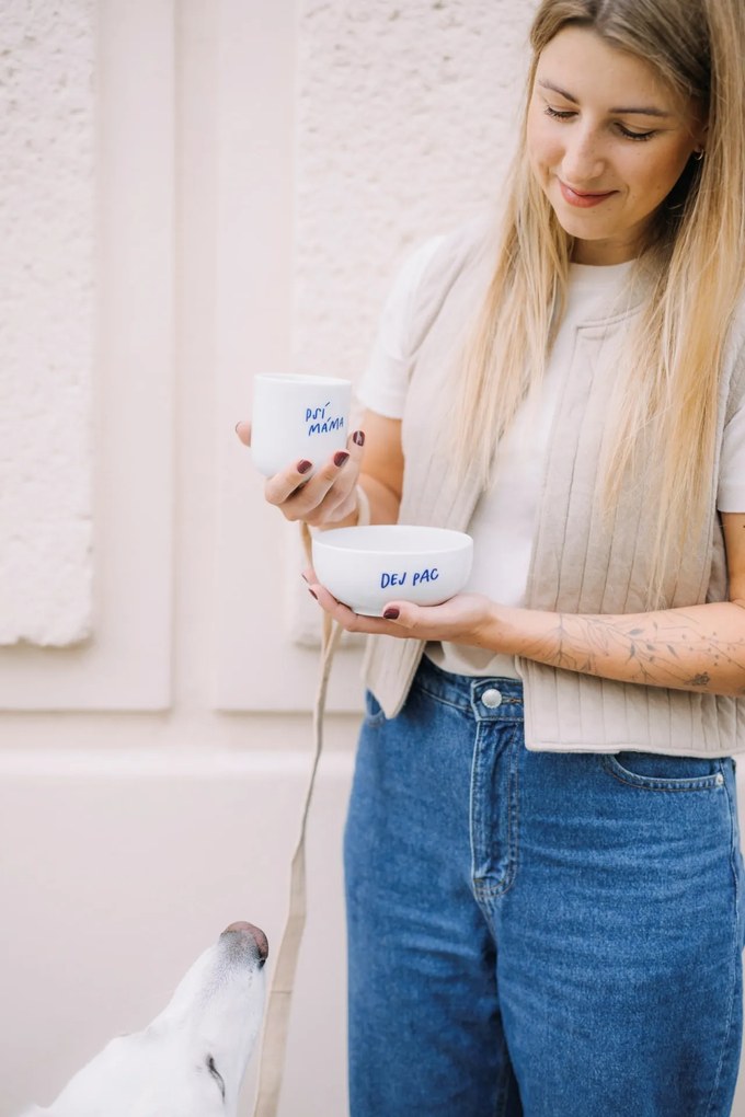 Bella Rose Porcelánový hrnček Psí máma 270 ml