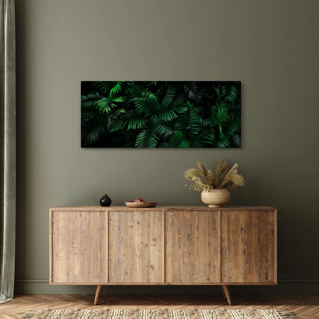 Obraz - Tropické papradie (120x50 cm)
