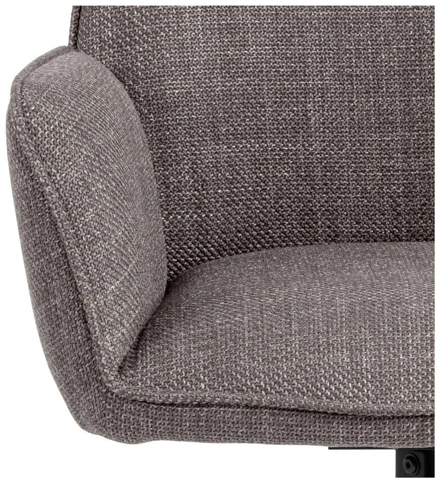 Svetlosivé čalúnené jedálenské kreslá v súprave s podrúčkami 2 ks Glenda – Actona