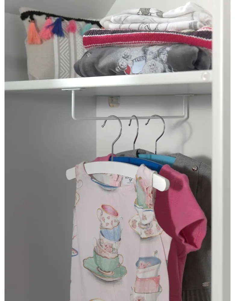 Biela otvorená detská šatníková skriňa 115x171,5 cm CASAMI BRUGES – Vipack