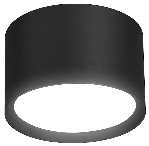 Stropné svietidlo Cyklop, 1x čierne kovové tienidlo