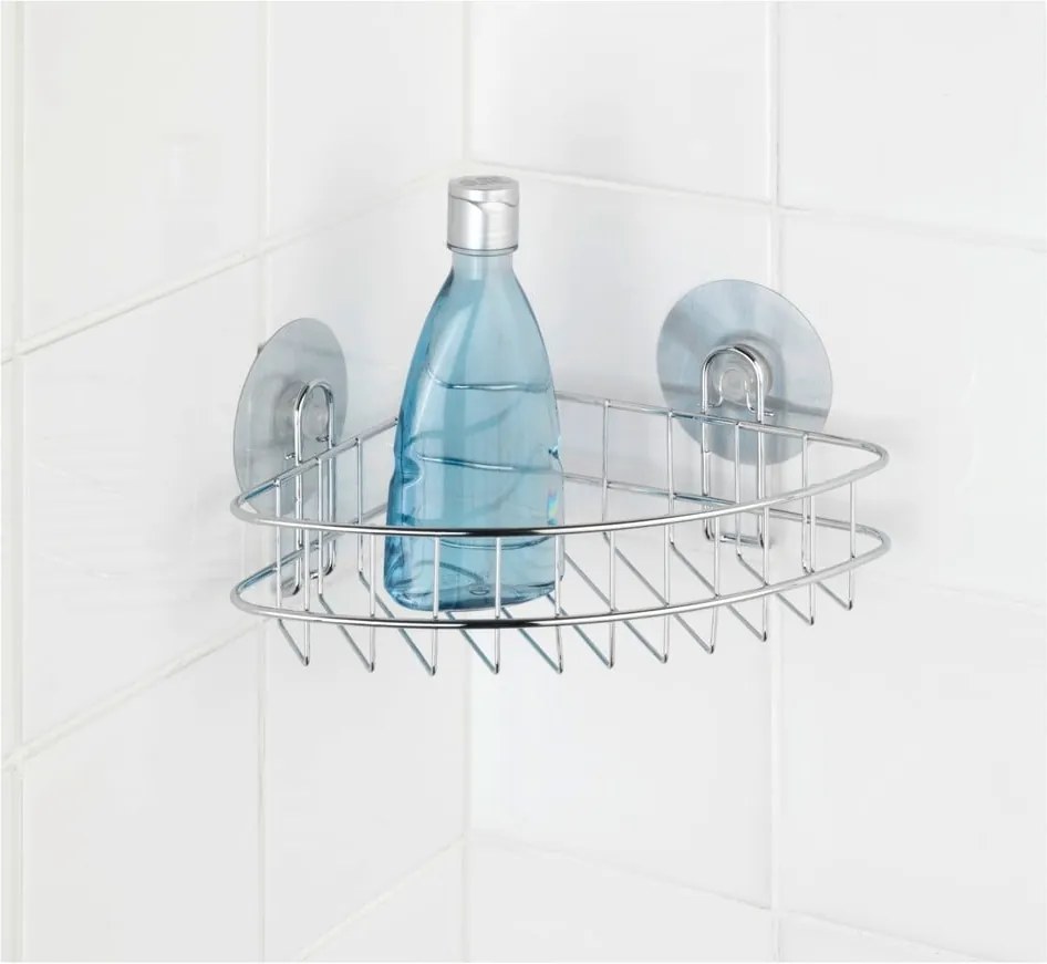 Samodržiaca rohová polička Wenko Static-Loc