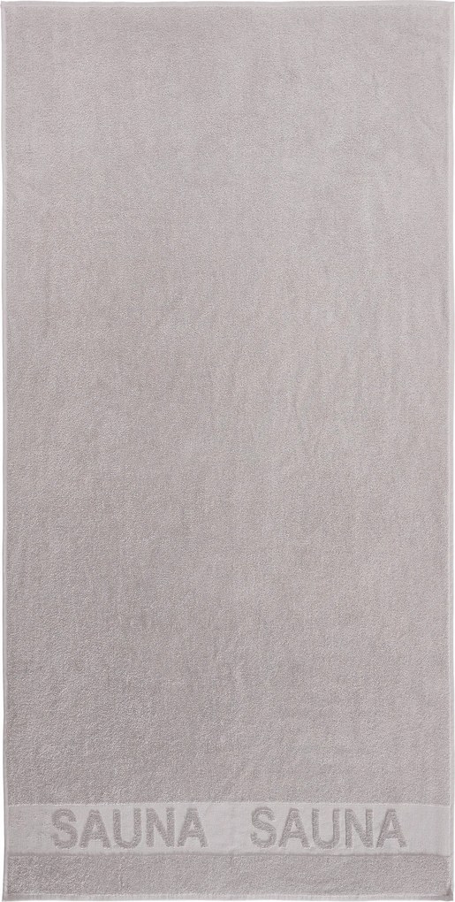XXXLutz SAUNOVÁ OSUŠKA, 90/180 cm, strieborná Bio:Vio - Kúpeľňový textil - 004417004701