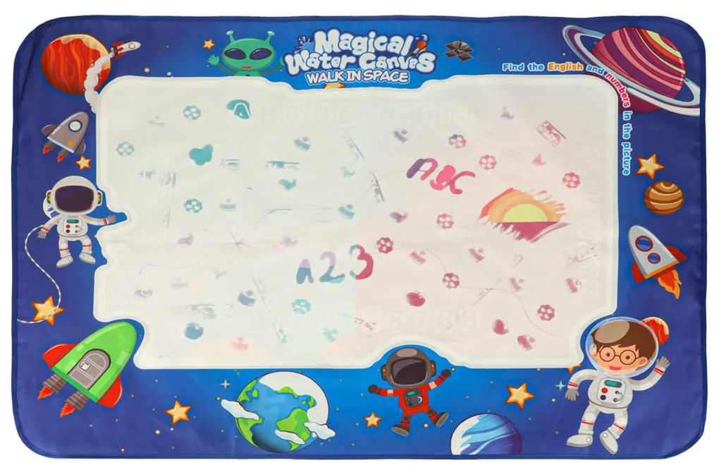 KIK Podložka na maľovanie vodou Cosmos 120×90 cm – súprava pre deti 3+