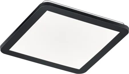 Stropné LED osvetlenie Camillus 30x30 cm, štvorcové, čierne%