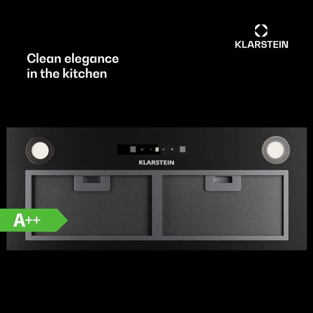 Klarstein Paolo 72 vstavaný Digestor 72 cm 520 m³/h LED Touch A++