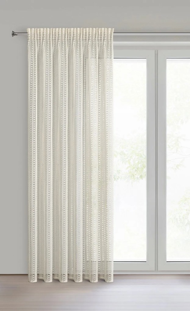 ZÁVES NA PÁSKE BONITA 140X270 CM PRÍRODNÁ