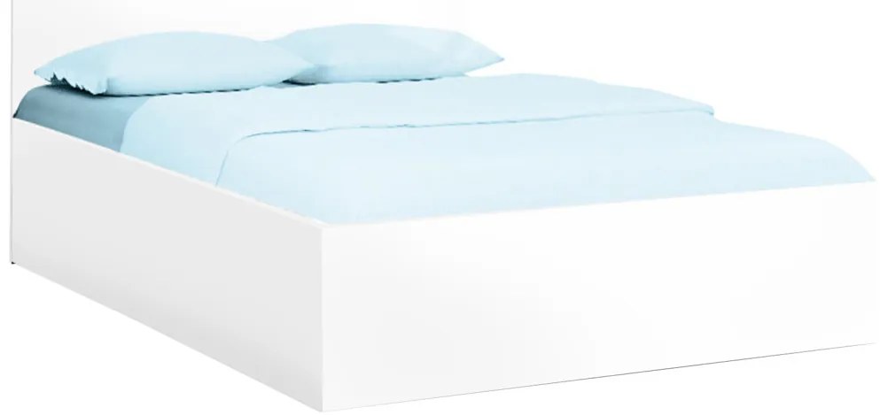 Posteľ SOFIA 120 x 200 cm, biela Rošt: S latkovým roštom, Matrac: Matrac DELUXE 10 cm