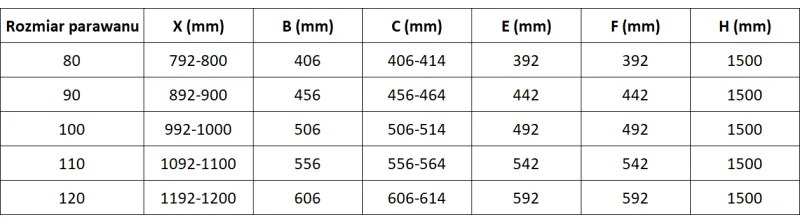 Mexen Lunar L, 2-krídlová vaňová zástena pravá 80 x 150 cm, číre sklo, čierna matná, 897L-080-100-70-00-P