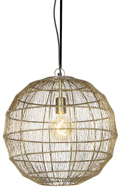 Moderné závesné svietidlo mosadz 42 cm - Bolti