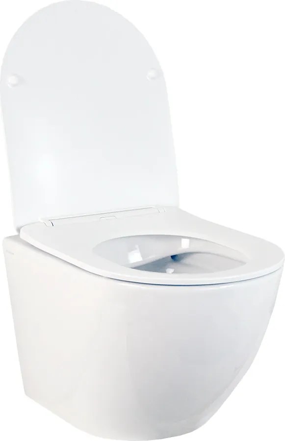 Hydroland Závesná WC misa so SoftClose sedadlom Karat, biela