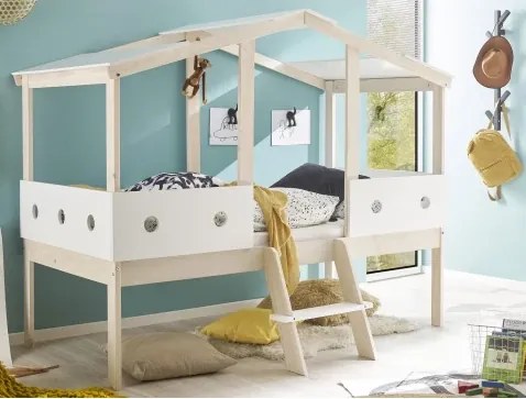 Detská posteľ Cortino 90x200 cm, domeček se stříškou%