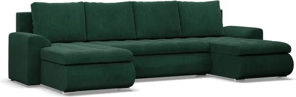 Sedacia súprava FORESTA ULL Poso v tvare U fľaškovo zelená