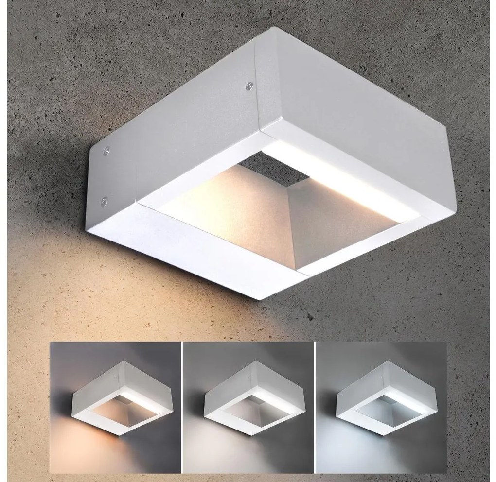 Brilagi - LED Vonkajšie nástenné svietidlo RAGUSA LED/7W/230V biela IP54