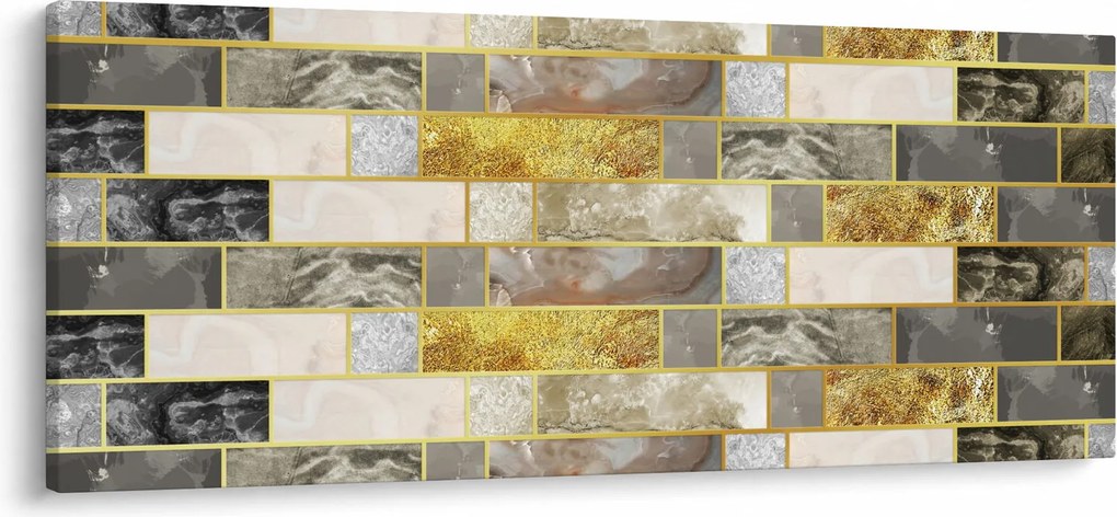Obraz - Dekor s textúrami (120x50 cm)