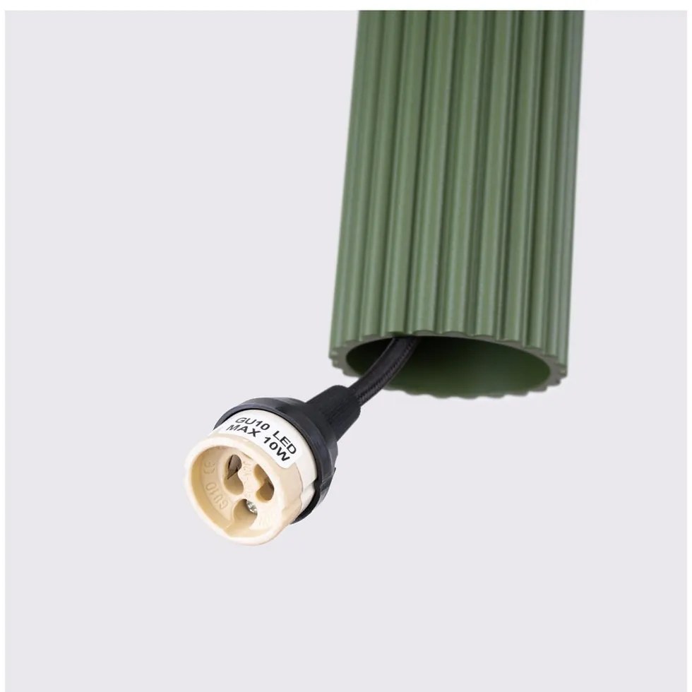 Zelené závesné svietidlo Gleam – Sollux