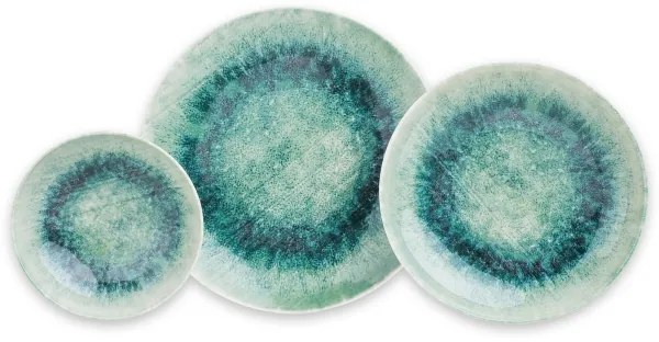 Jedálenská súprava 18 ks modrá/porcelán