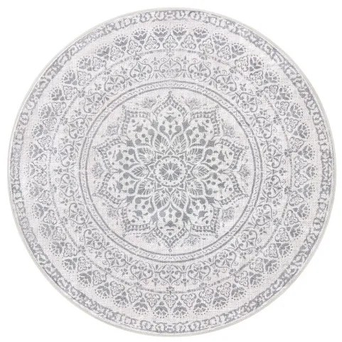 Koberec Boho-Stil sivý kruh