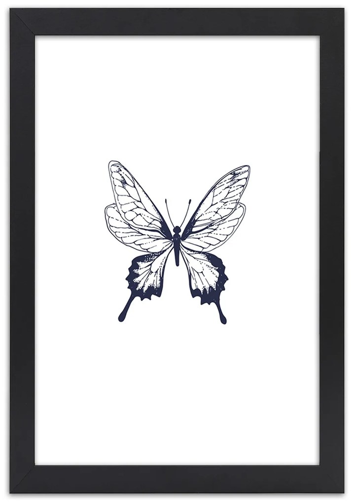 Gario Plagát Kreslený motýľ Farba rámu: Bez rámu, Rozmery: 30 x 45 cm