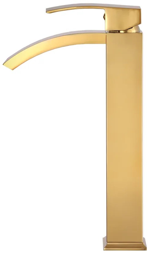 Gamma Kaskada, vysoká umývadlová batéria h-310, zlatá lesklá, GMA-BKAUW-GD
