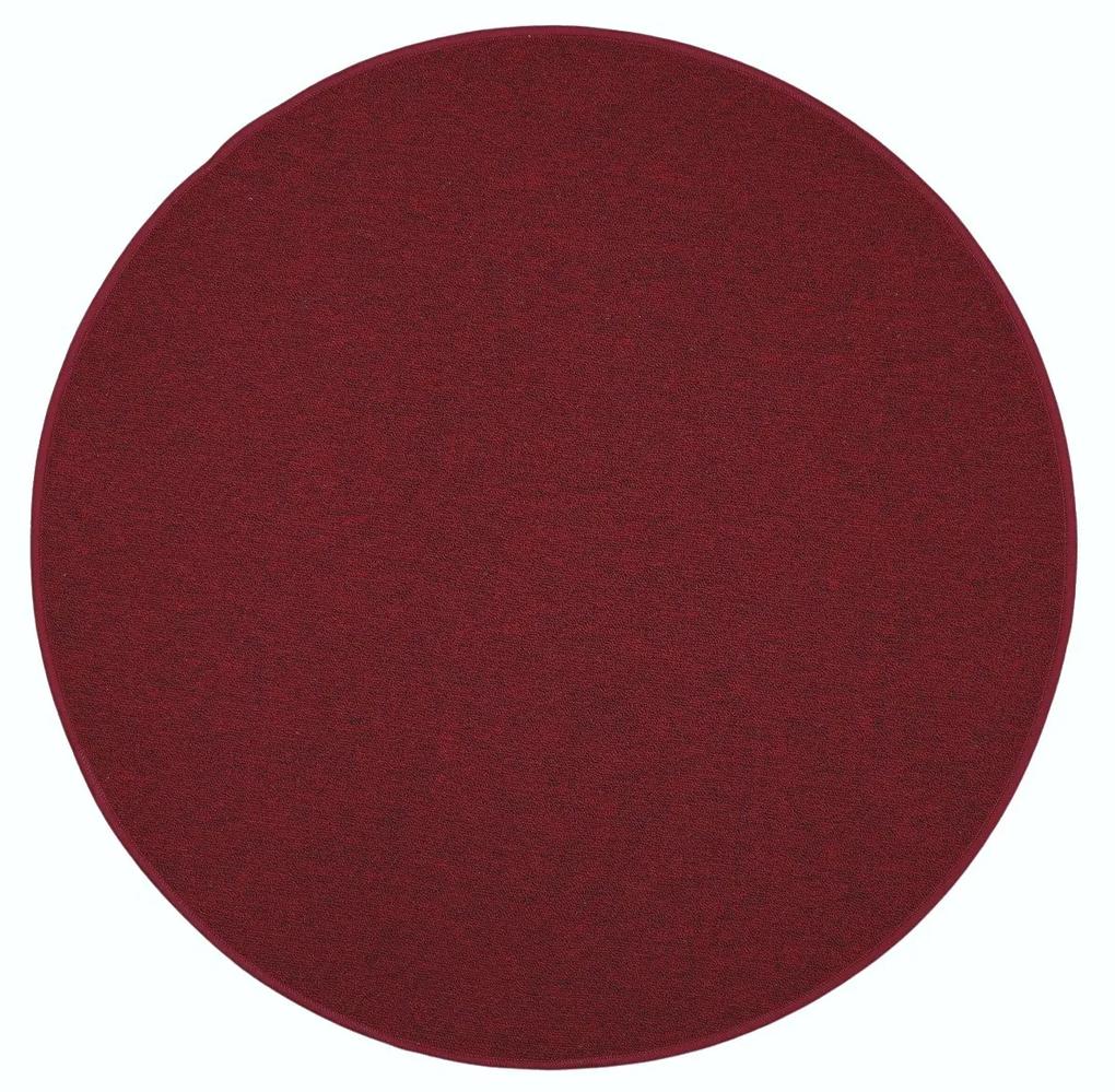 Vopi koberce Kusový koberec Astra červená kruh - 100x100 (priemer) kruh cm