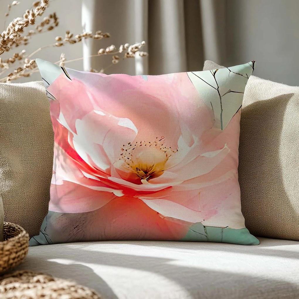 SATÉNOVÁ OBLIEČKA NA VANKÚŠ SATYNLOVE PREMIUM 40X40 CM KVETY