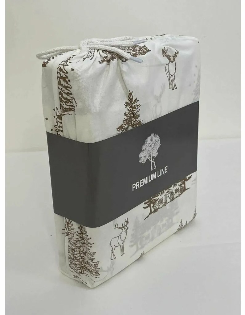 Vianočné bavlnené obliečky Zimná krajina, 140 x 200 cm, 70 x 90 cm