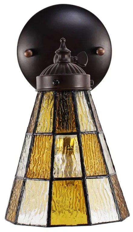 Vitrážová lampa nástenná 17*23 SKAT