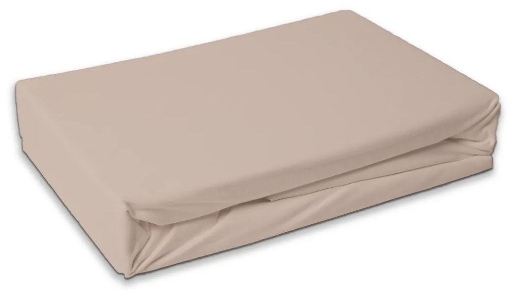 Froté prestieradlo biela káva, 90 x 200 cm