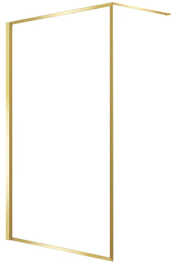 Sprchová stena Walk-In Tiz 120x195 gold