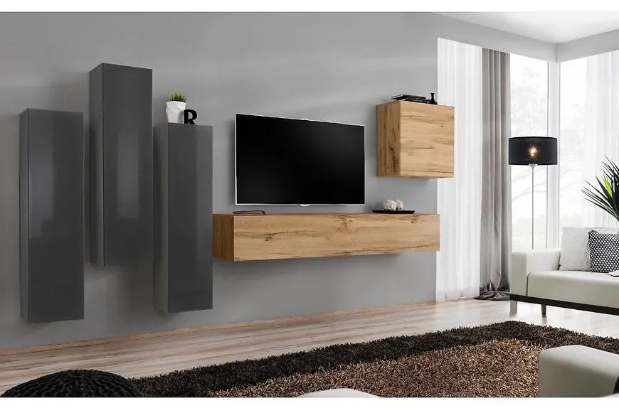 Obývacia stena Switch III Grafit/Wotan