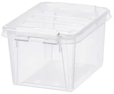 SmartStore Úložný box s bielymi klipmi Classic, 1,5 l, 1,5 l