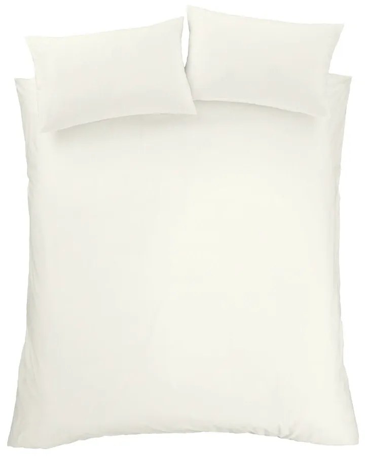 Krémovobiele obliečky na jednolôžko z egyptskej bavlny 135x200 cm - Bianca