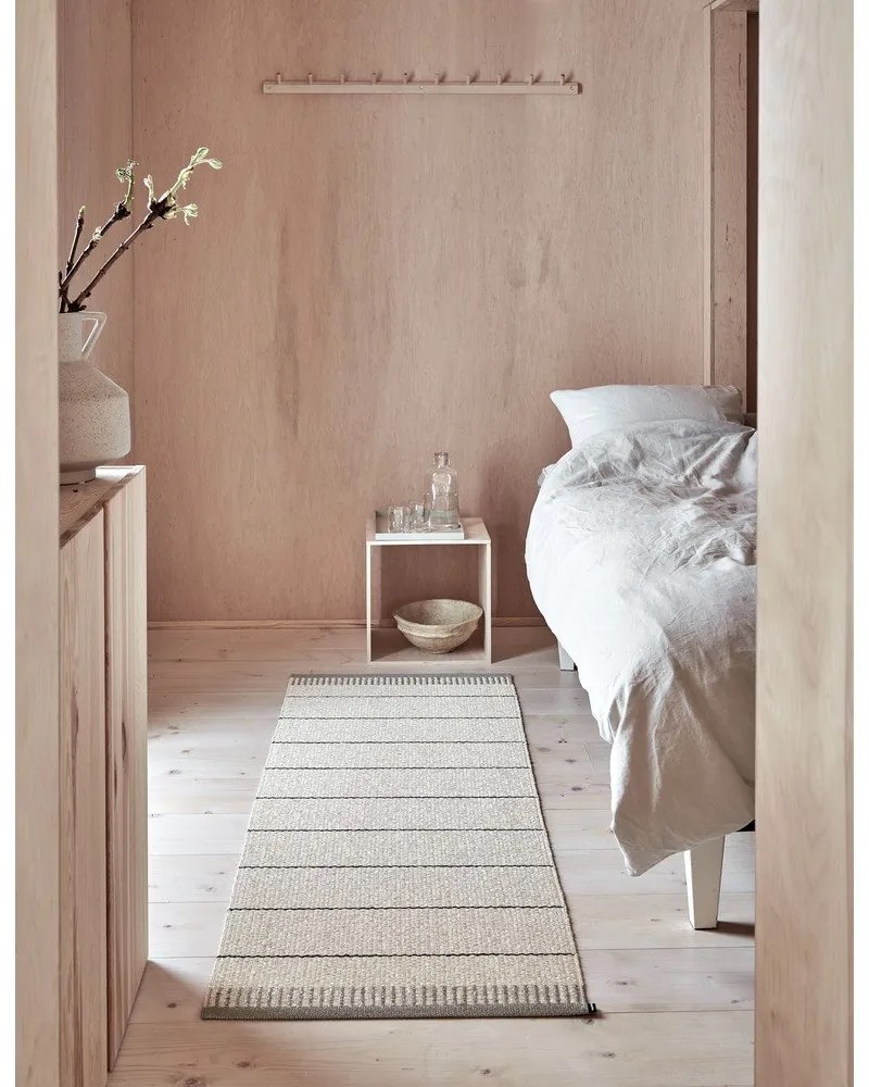 Svetlosivo-krémový vnútorný a vonkajší behúň 85x200 cm Belle Warm Grey – Pappelina