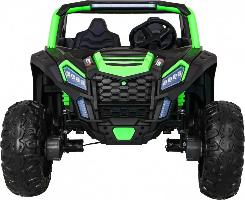Ramiz Buggy ATV Racing pre 2 deti Zelená + pohon 4x4 + diaľkové ovládanie + pomalý štart + MP3 LED