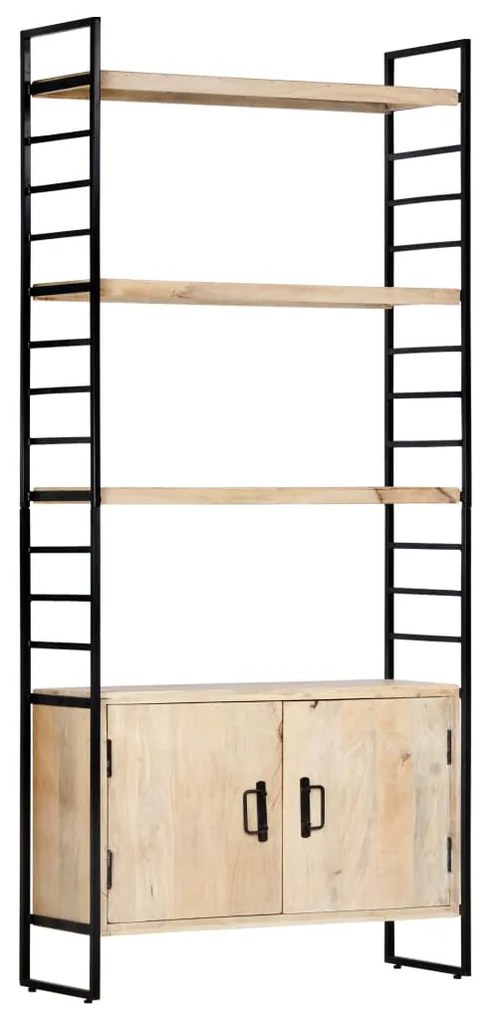 vidaXL 4-poschodová knižnica 80x30x180 cm mangovníkový masív