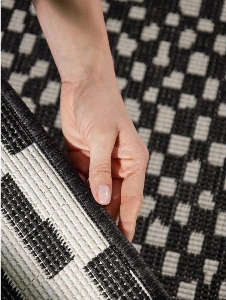 Čierny/krémový vnútorný a vonkajší koberec 120x170 cm Haringey Barkham – Ted Baker