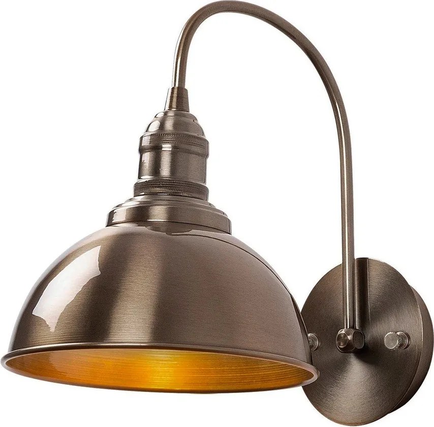 Nástenné svietidlo v mosadznej farbe ø 21 cm Varzan – Opviq lights