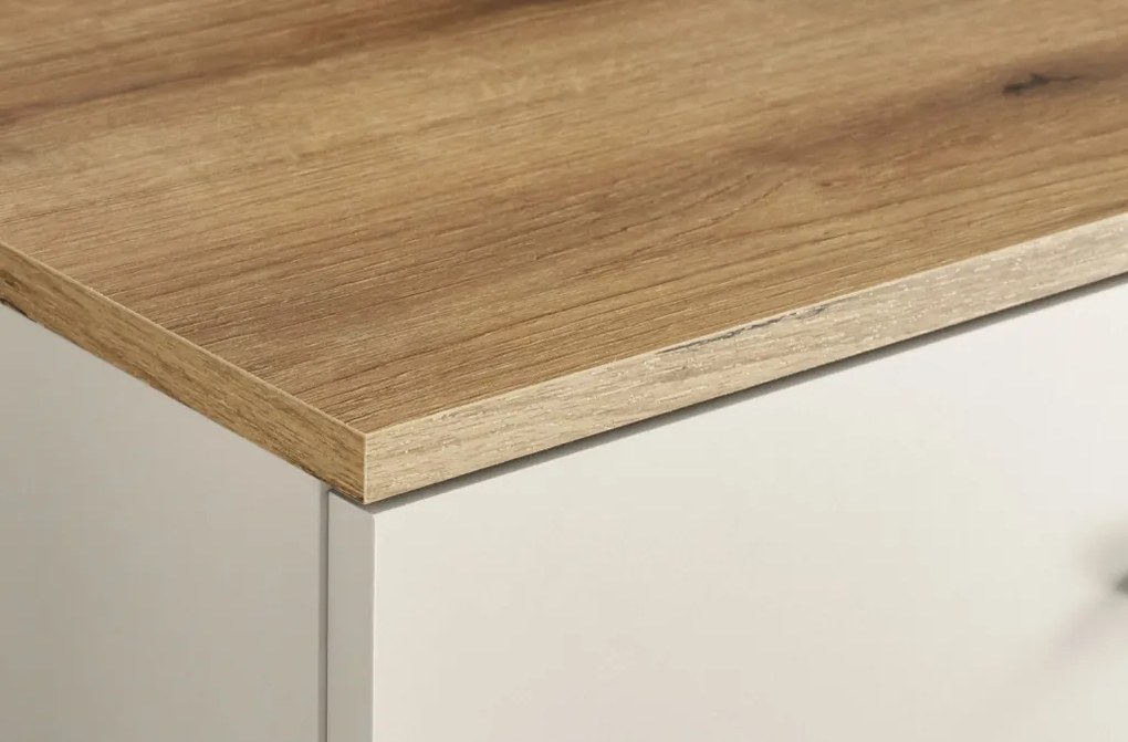 Predsieňová šatníková skriňa Lima, béžová kašmír/dub evoke