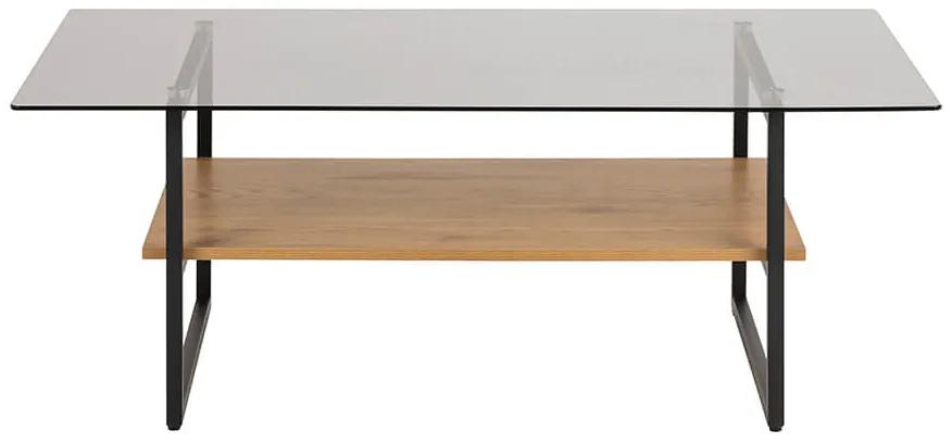 Okaya konferenčný stolík 110x60 čierna/natur