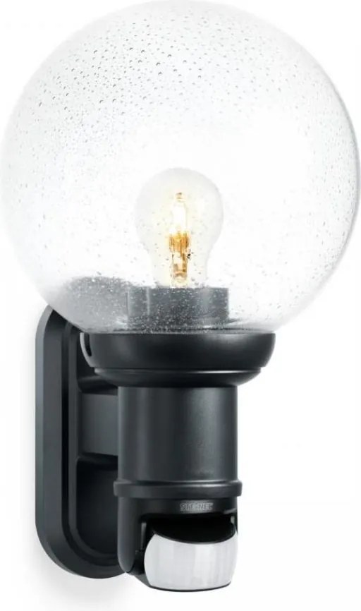 STEINEL 634216 - L 560 S Vonkajšia senzorová nástenná lampa čierna IP44
