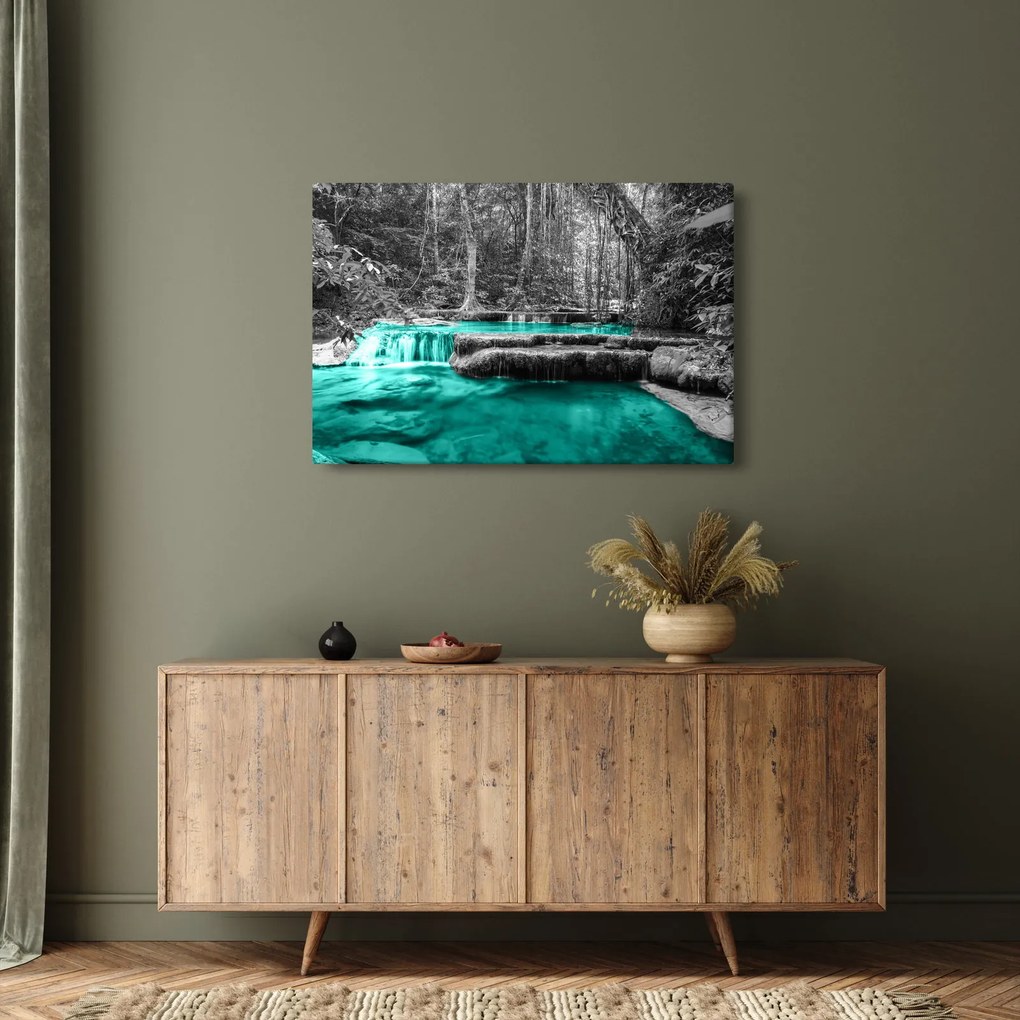Obraz - Zimná rieka (90x60 cm)