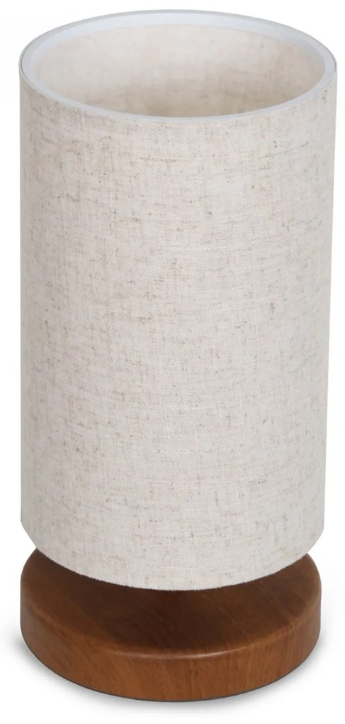 Stolní lampa Baras krémová/hnědá