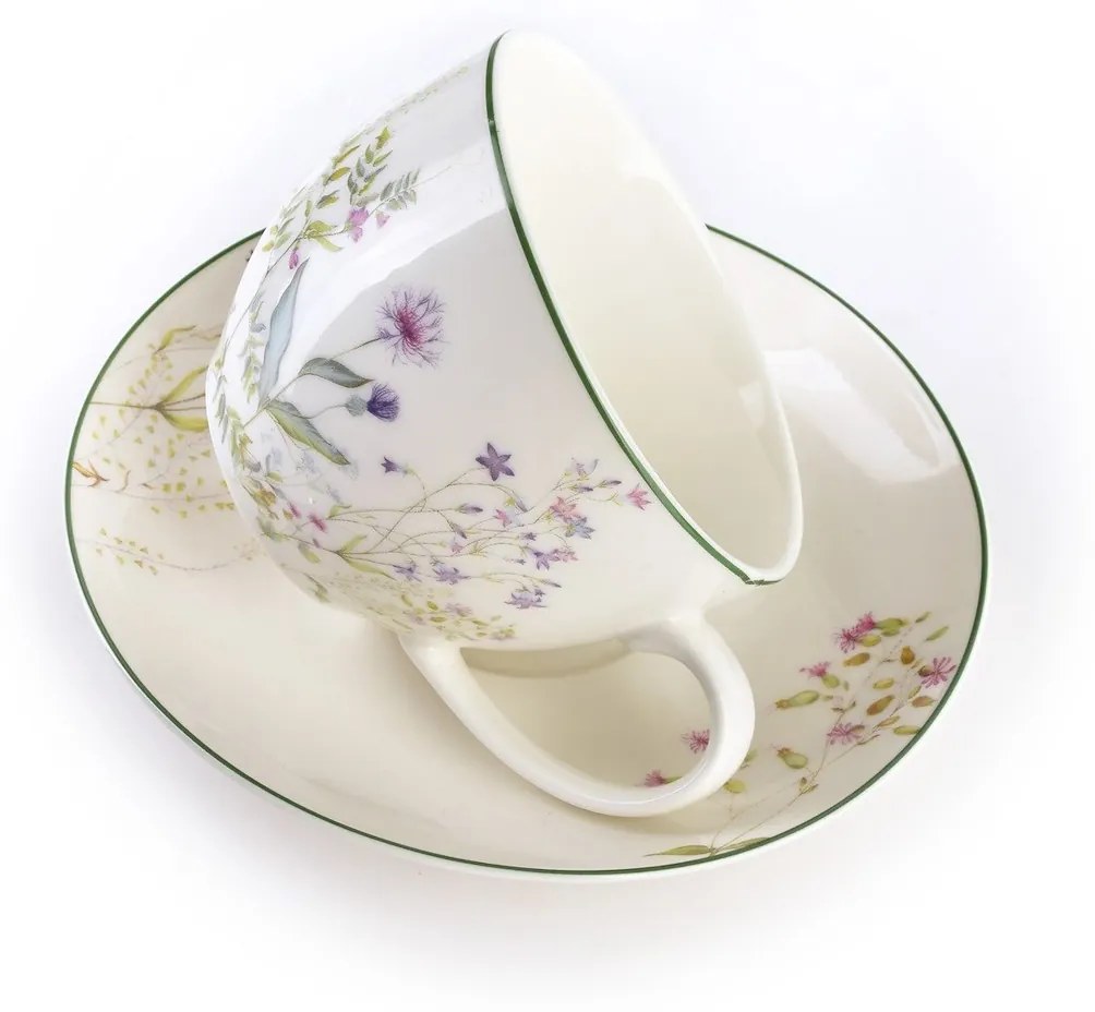 Porcelánová šálka s podšálkou Faccia Verde 250 ml