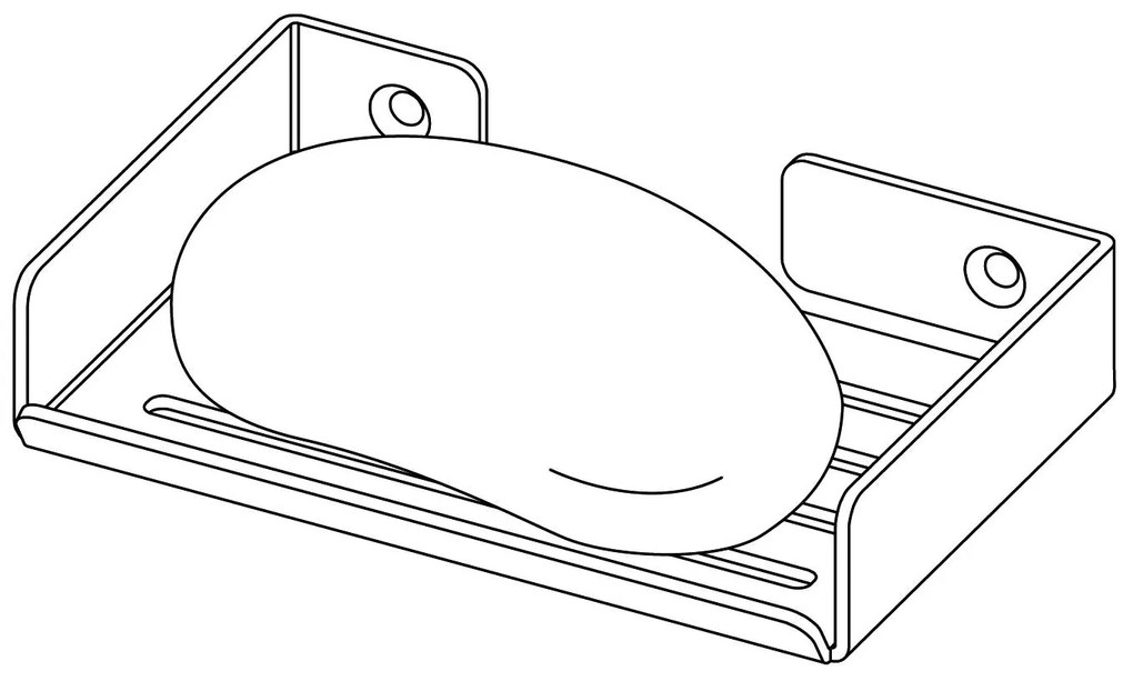 Deante Mokko, držiak na mydlo, biela matná, ADM_A411