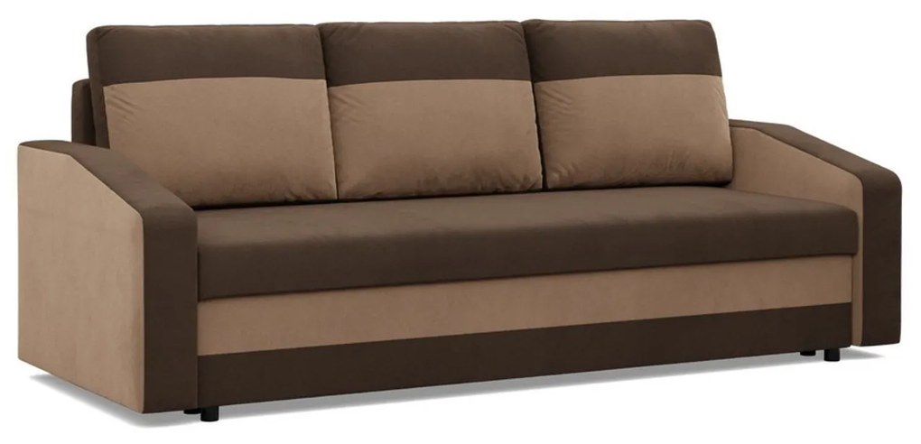 Veľká rozkladacia pohovka HEWLET MODEL 2 Čierna/zelená