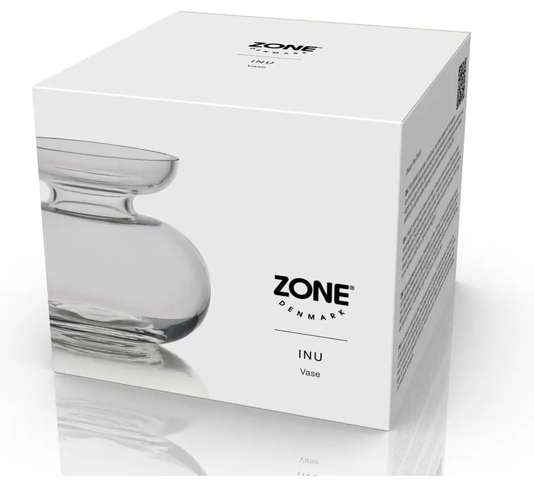 Sklenená ručne vyrobená váza (výška 9 cm) Inu – Zone