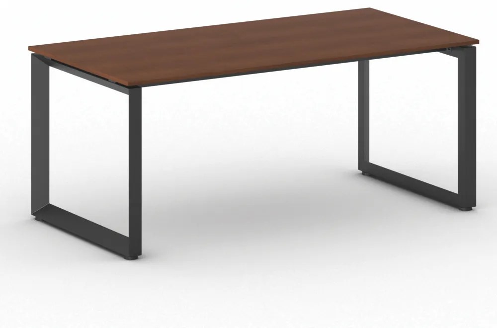 Kancelársky stôl PRIMO INSPIRE, čierna podnož, 1800 x 900 mm, čerešňa