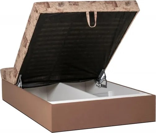 Polohovacia posteľ Alex140cm, hnedá (č.213/49 , matrace b do 120 kg)